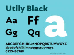 Utily Font preview